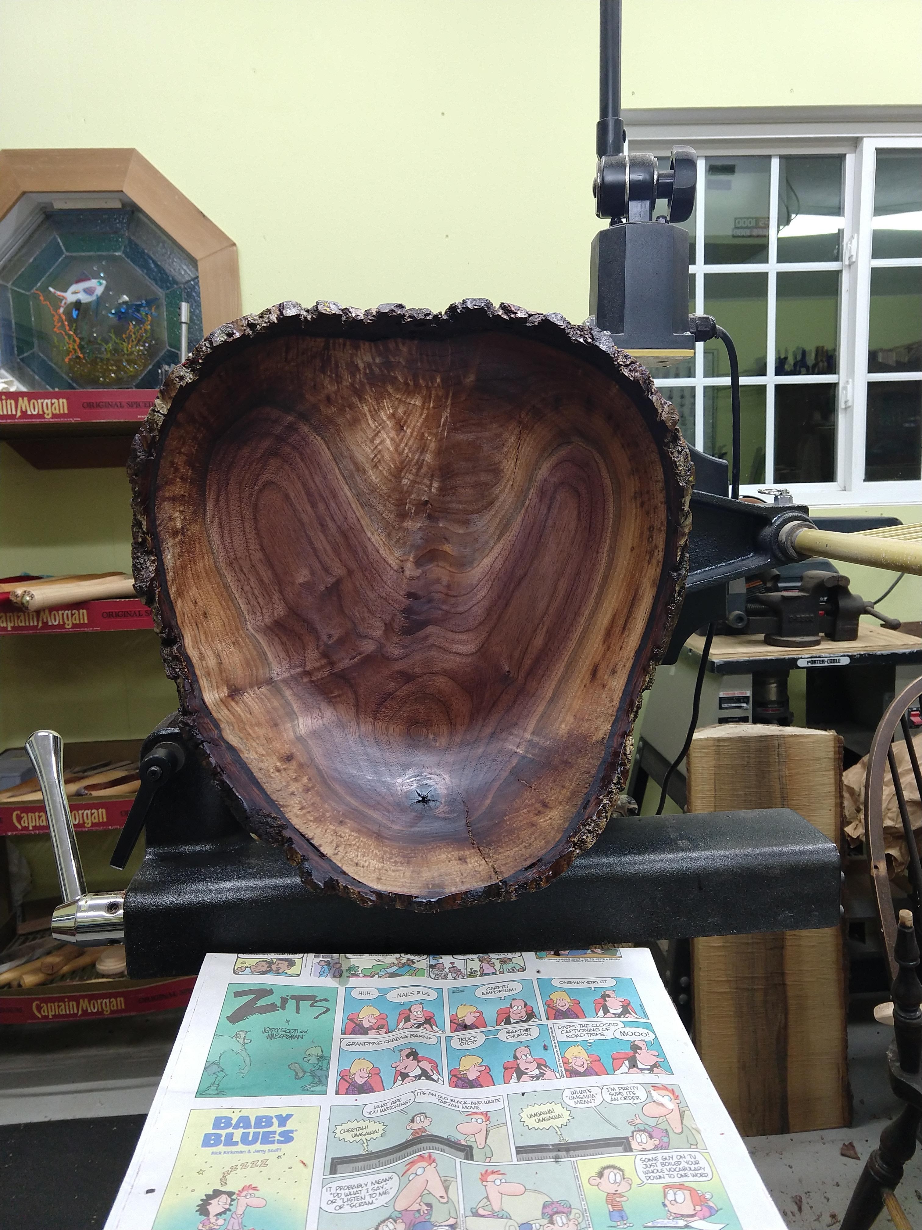 Turning a bowl interior b