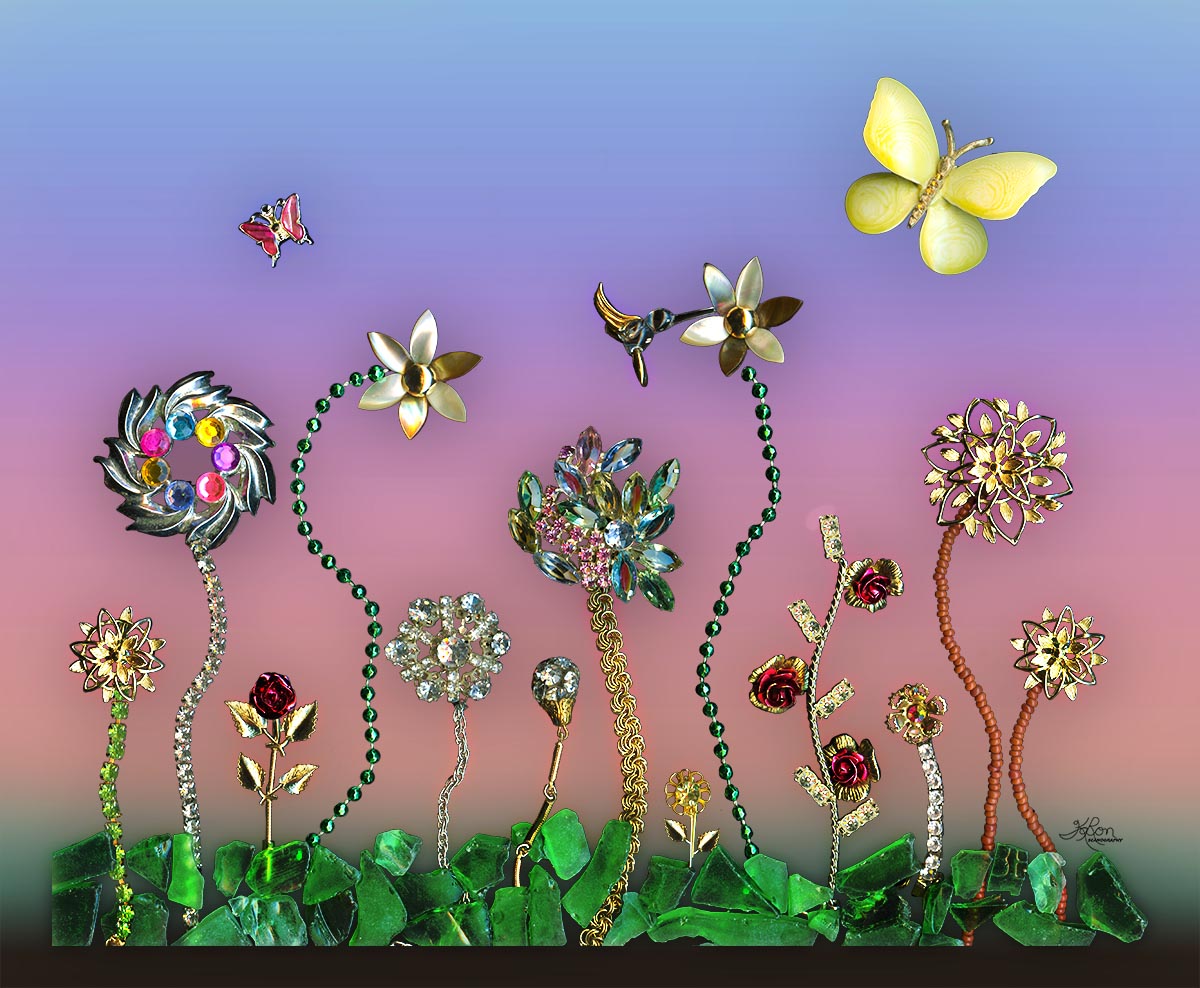 Happiness in the Garden of Bling