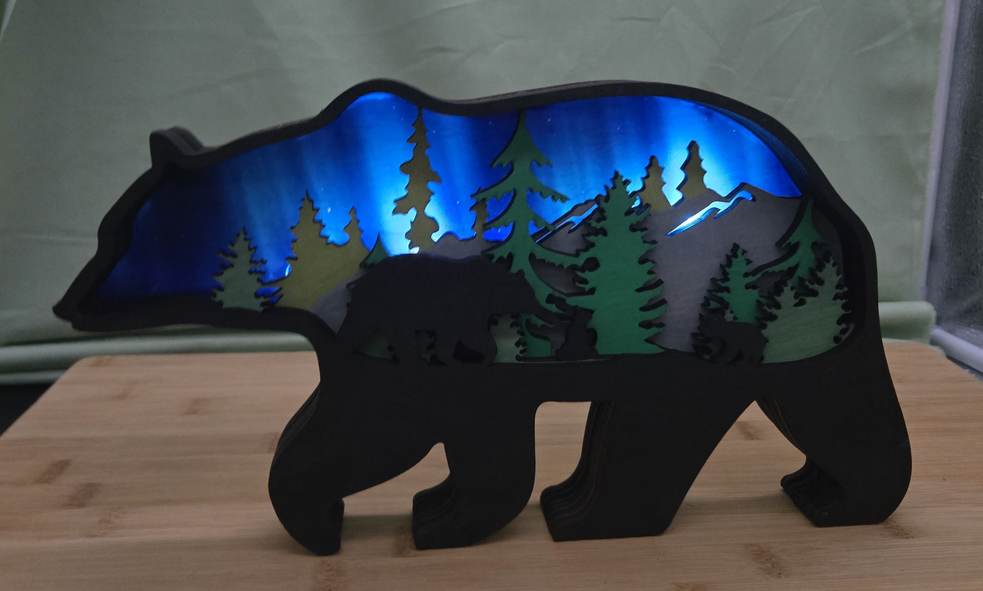 Light Up Northern Lights Bear